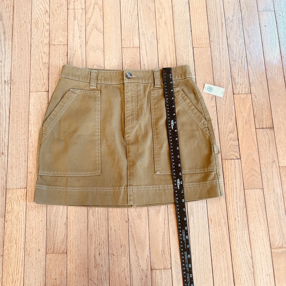 Old Navy Mini Skirt 8 Green Utility Womens Preppy Y2K Urban - Picture 11 of 12
